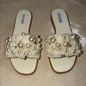 Women’s Steve Madden Pearl Embellished Sandals